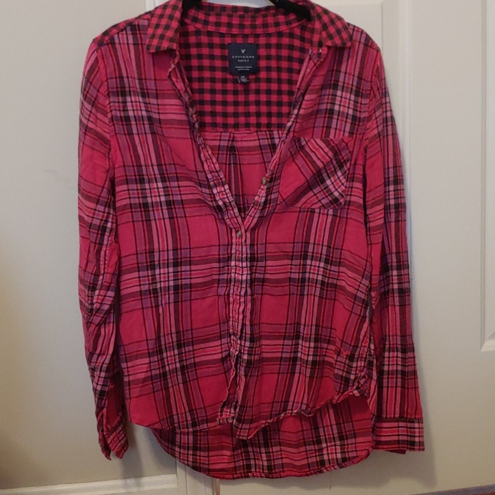 Pink button down